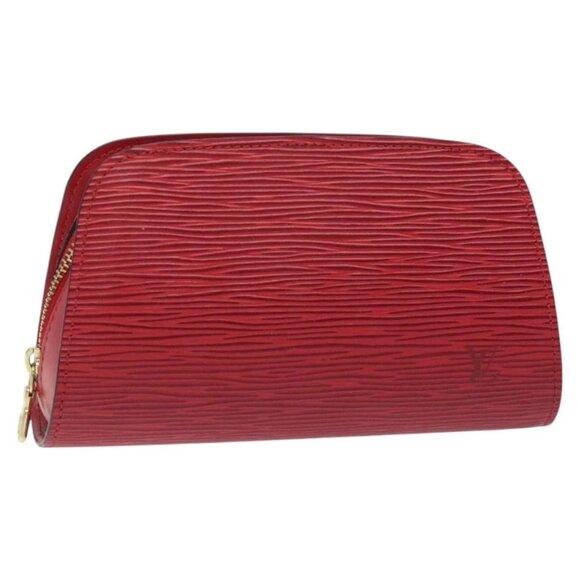 LOUIS VUITTON Epi Dauphine PM Pouch Castilian Red - Picture 1 of 15